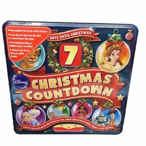 Disney Christmas Countdown Advent Calendar 128p Book Gifts Magical Lockable Tin